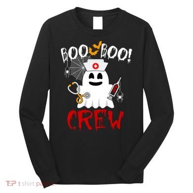 Boo Boo Crew Funny Cute Halloween Long Sleeve Shirt