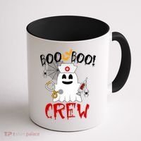 Boo Boo Crew Funny Cute Halloween Coffee Mug thumb 1