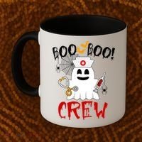 Boo Boo Crew Funny Cute Halloween Coffee Mug thumb 2