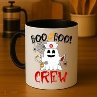 Boo Boo Crew Funny Cute Halloween Coffee Mug thumb 4