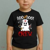 Boo Boo Crew Funny Cute Halloween Toddler T-Shirt thumb 2