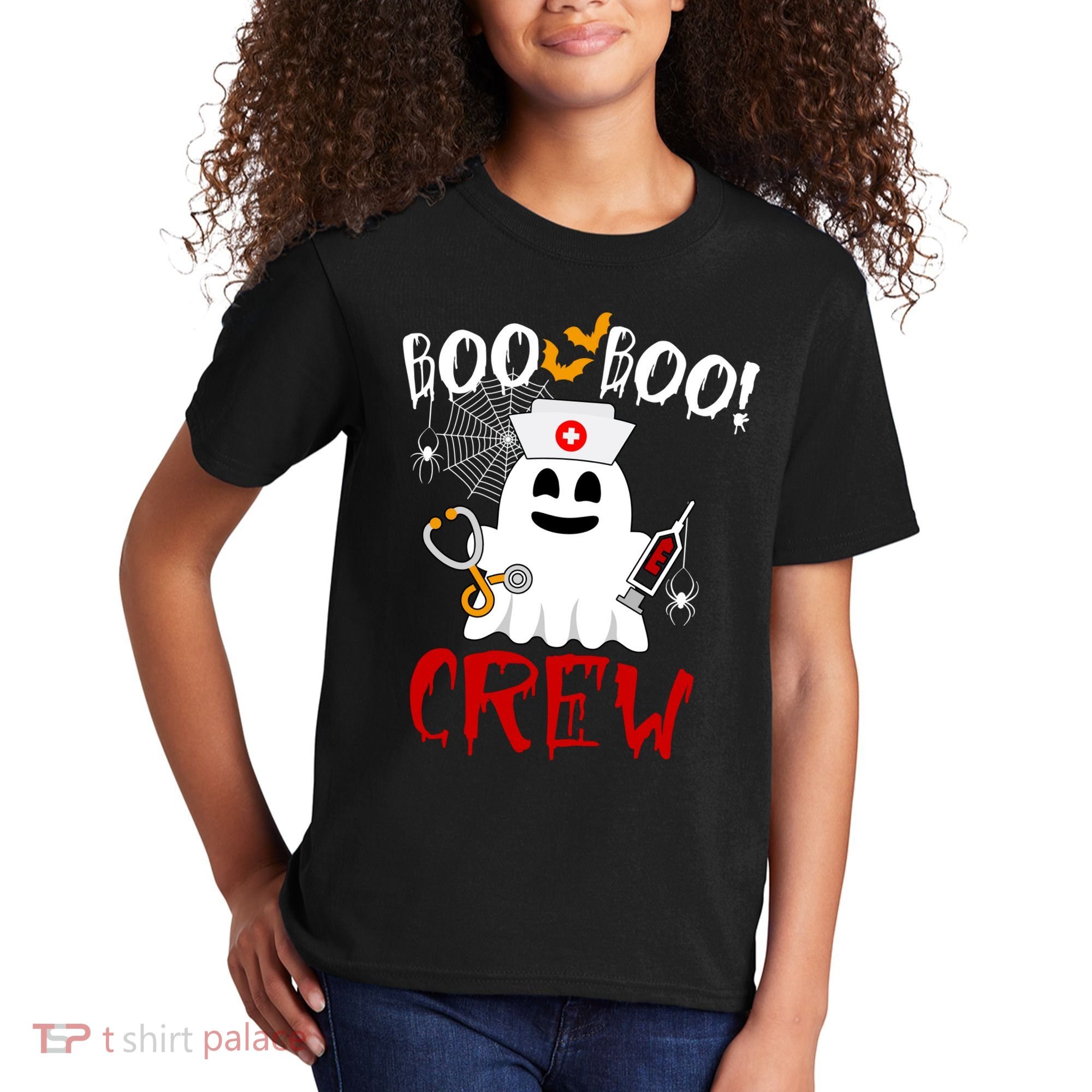 Boo Boo Crew Funny Cute Halloween Kids T-Shirt