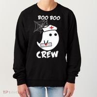 Boo Boo Crew Nurse Ghost Funny Halloween Women's Sweatshirt thumb 0