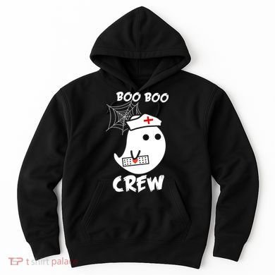 Boo Boo Crew Nurse Ghost Funny Halloween Hoodie