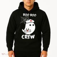 Boo Boo Crew Nurse Ghost Funny Halloween Hoodie thumb 2