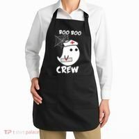 Boo Boo Crew Nurse Ghost Funny Halloween Apron thumb 2