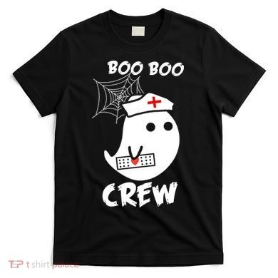 Boo Boo Crew Nurse Ghost Funny Halloween T-Shirt