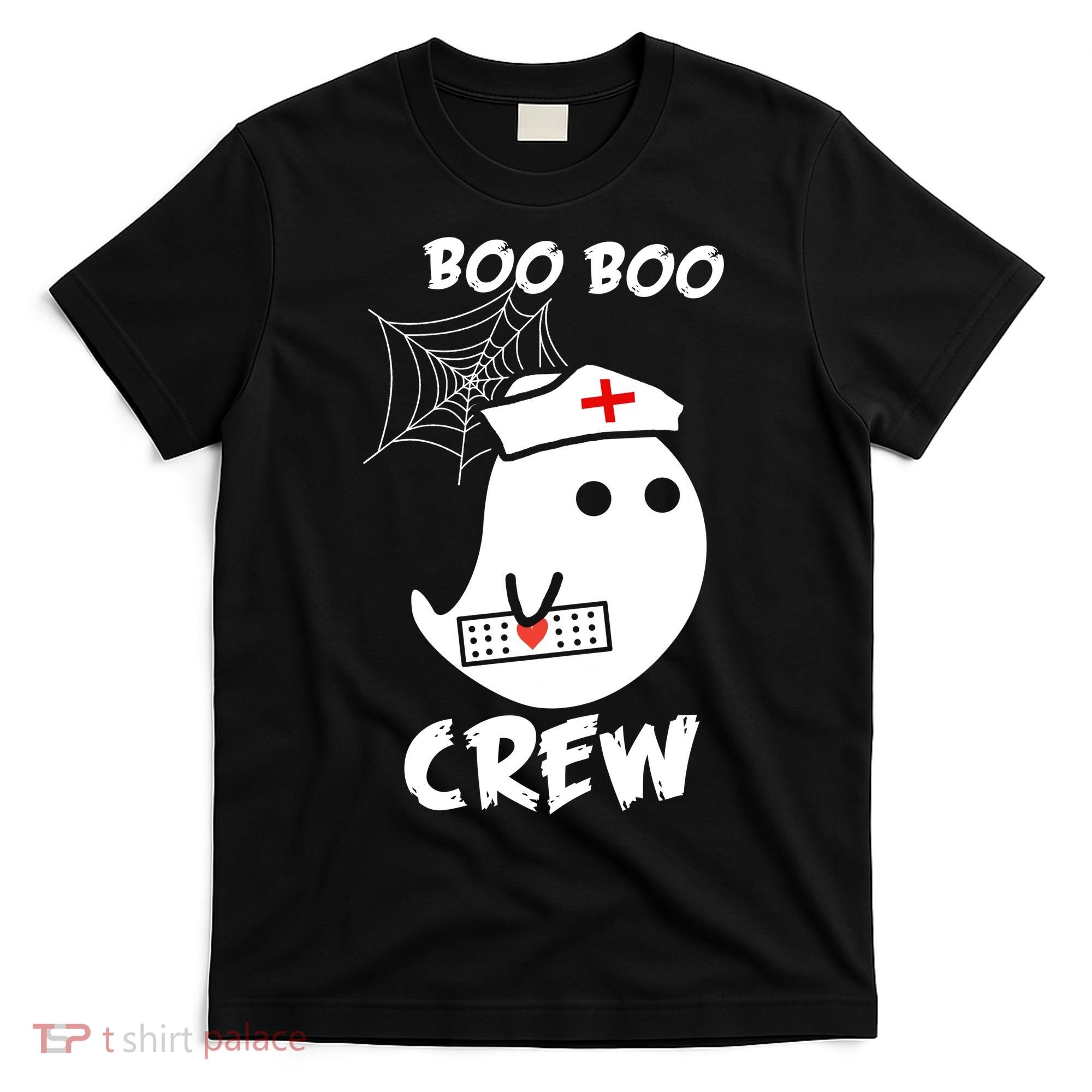 Boo Boo Crew Nurse Ghost Funny Halloween T-Shirt