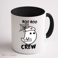 Boo Boo Crew Nurse Ghost Funny Halloween Coffee Mug thumb 1