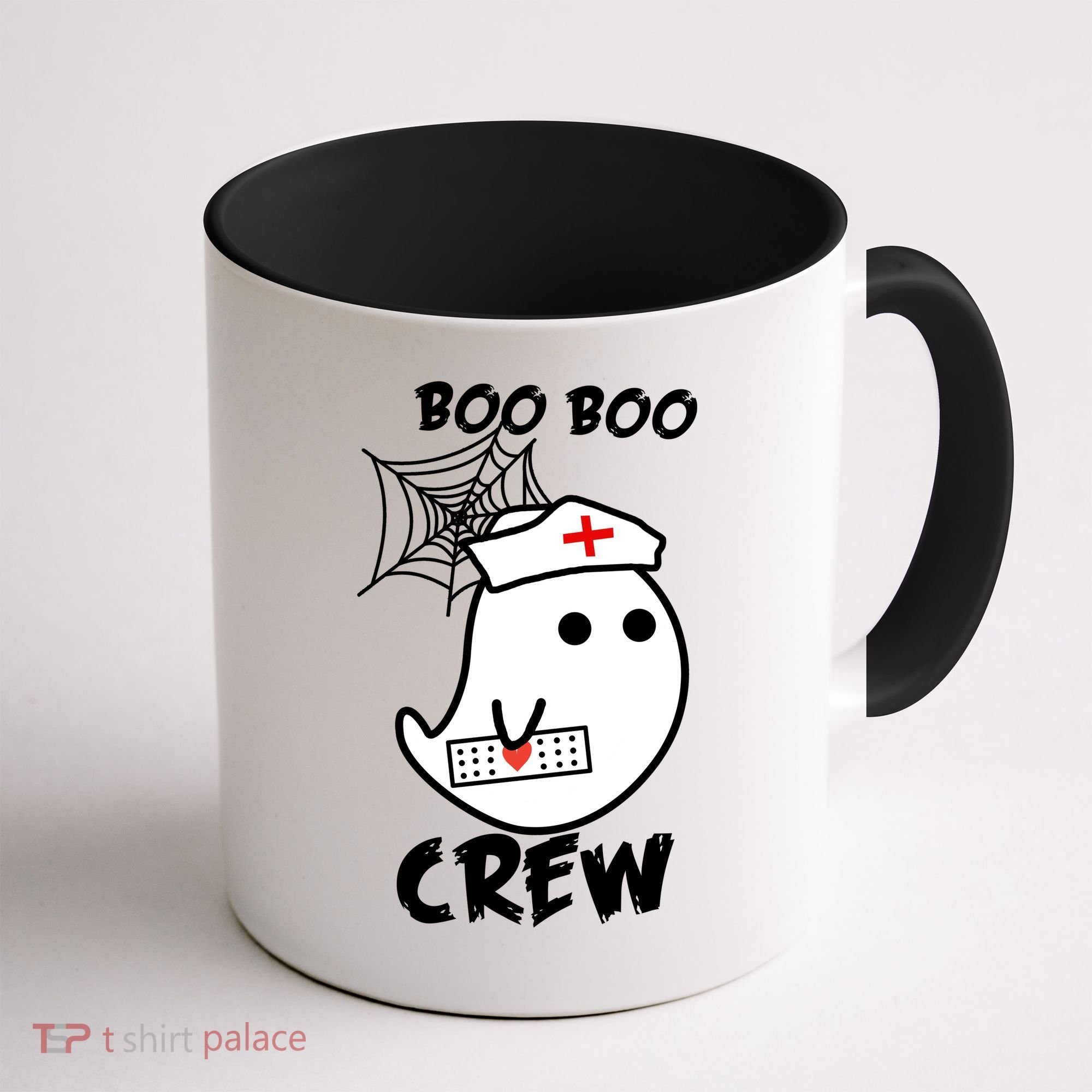 Boo Boo Crew Nurse Ghost Funny Halloween Coffee Mug