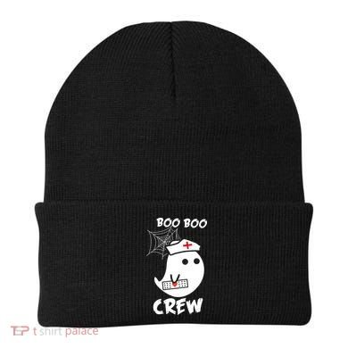 Boo Boo Crew Nurse Ghost Funny Halloween Beanie