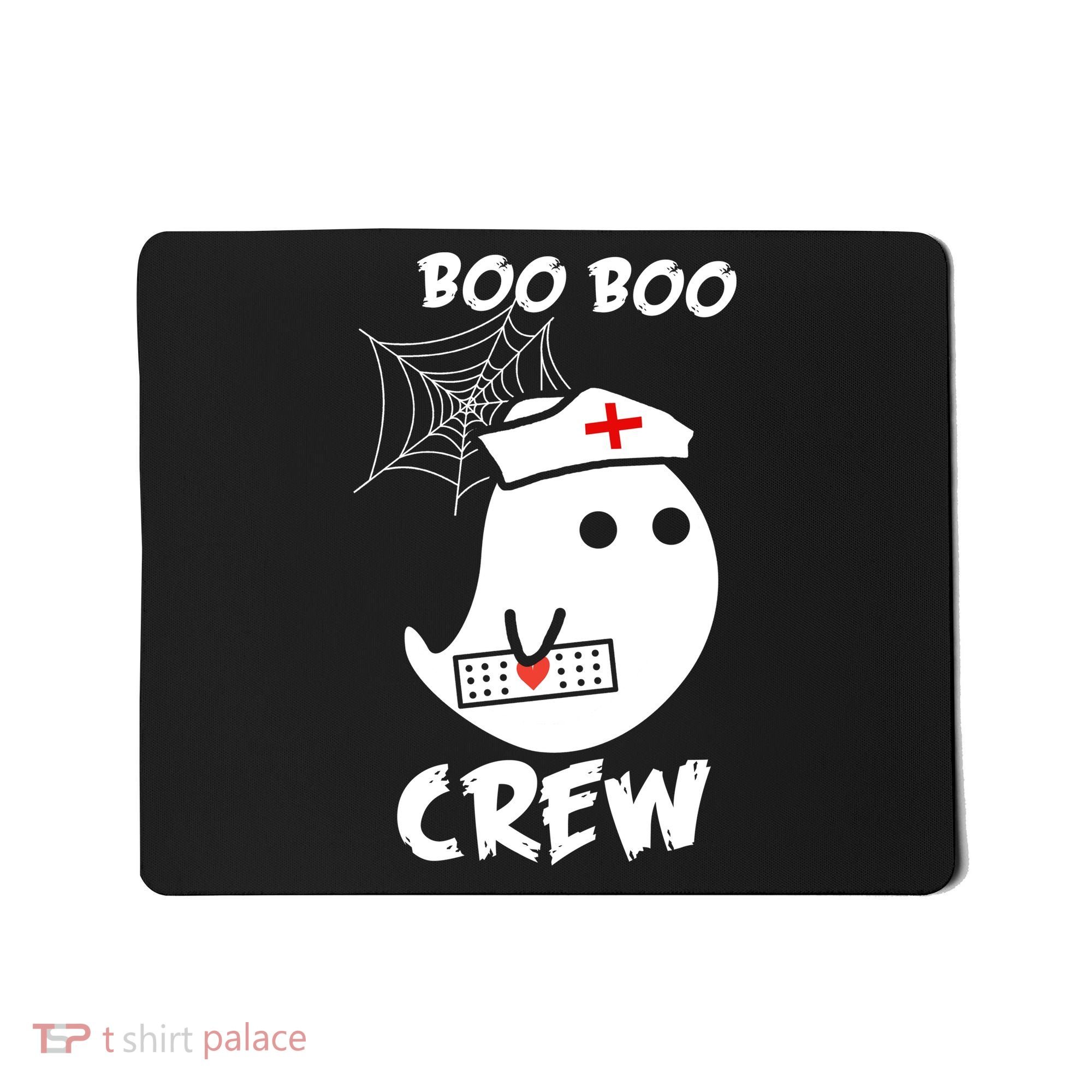 Boo Boo Crew Nurse Ghost Funny Halloween Mousepad