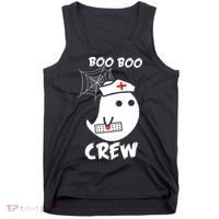 Boo Boo Crew Nurse Ghost Funny Halloween Tank Top thumb 0