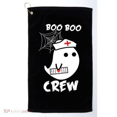 Boo Boo Crew Nurse Ghost Funny Halloween Golf Towel