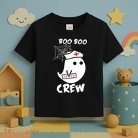 Boo Boo Crew Nurse Ghost Funny Halloween Toddler T-Shirt thumb 3