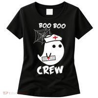 Boo Boo Crew Nurse Ghost Funny Halloween Women's T-Shirt thumb 0