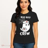 Boo Boo Crew Nurse Ghost Funny Halloween Women's T-Shirt thumb 4