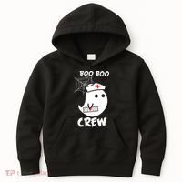 Boo Boo Crew Nurse Ghost Funny Halloween Kids Hoodie thumb 0
