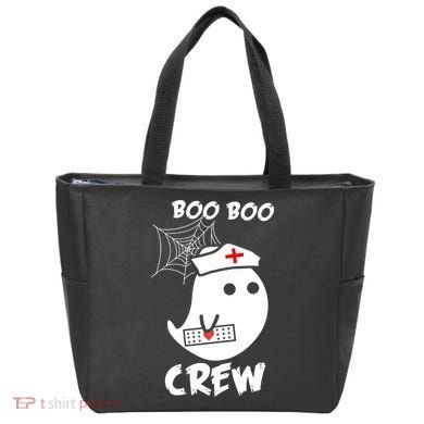 Boo Boo Crew Nurse Ghost Funny Halloween Tote Bag