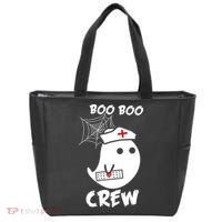 Boo Boo Crew Nurse Ghost Funny Halloween Tote Bag thumb 0