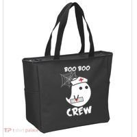 Boo Boo Crew Nurse Ghost Funny Halloween Tote Bag thumb 2