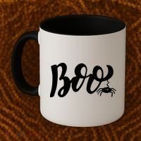 Boo Cut Spider Halloween Coffee Mug thumb 2