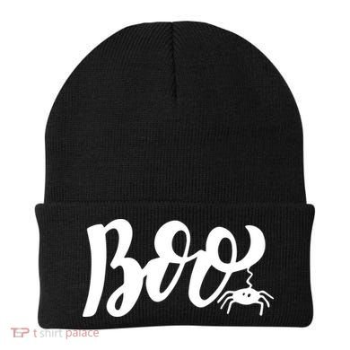 Boo Cut Spider Halloween Beanie