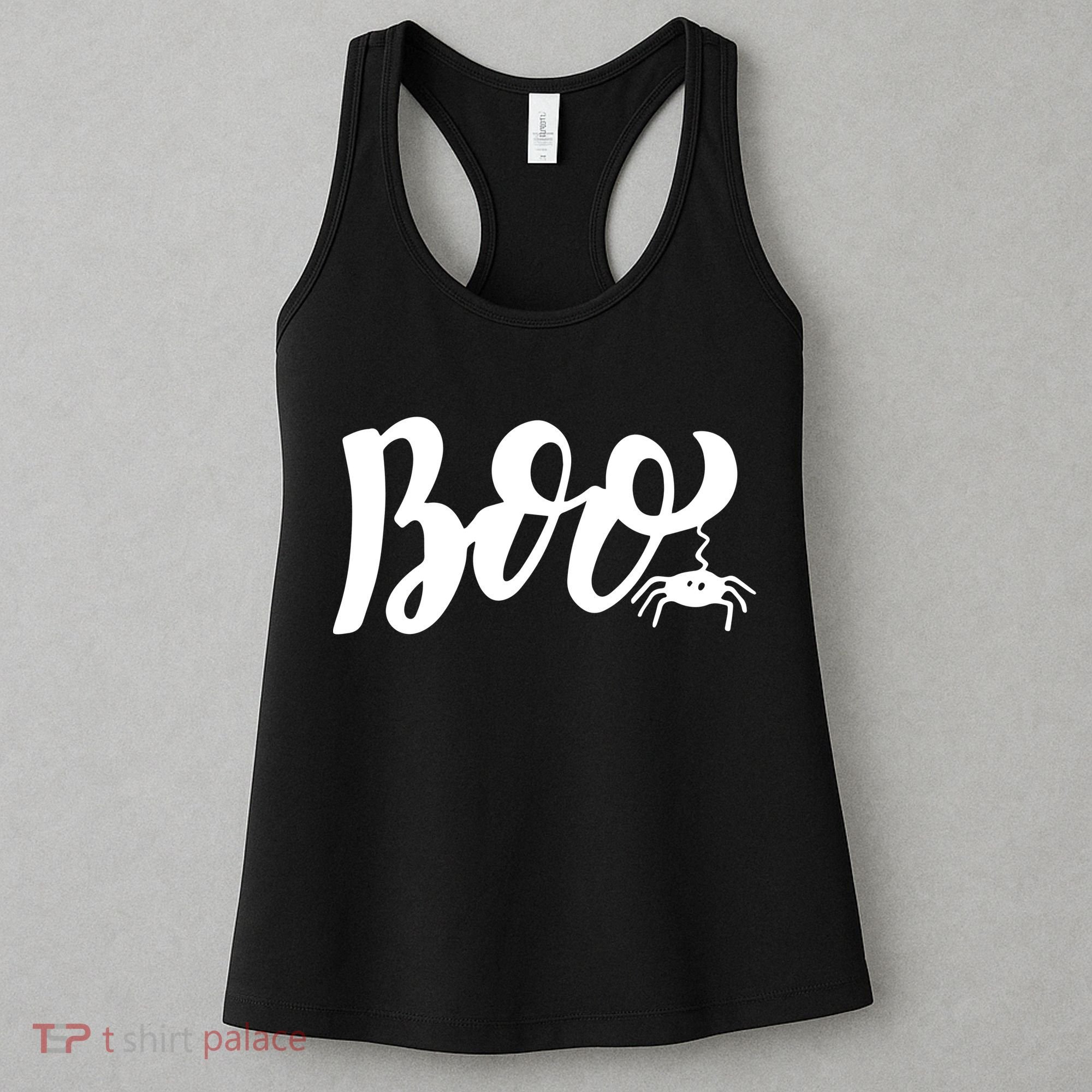 Boo Cut Spider Halloween Women's Tank Top