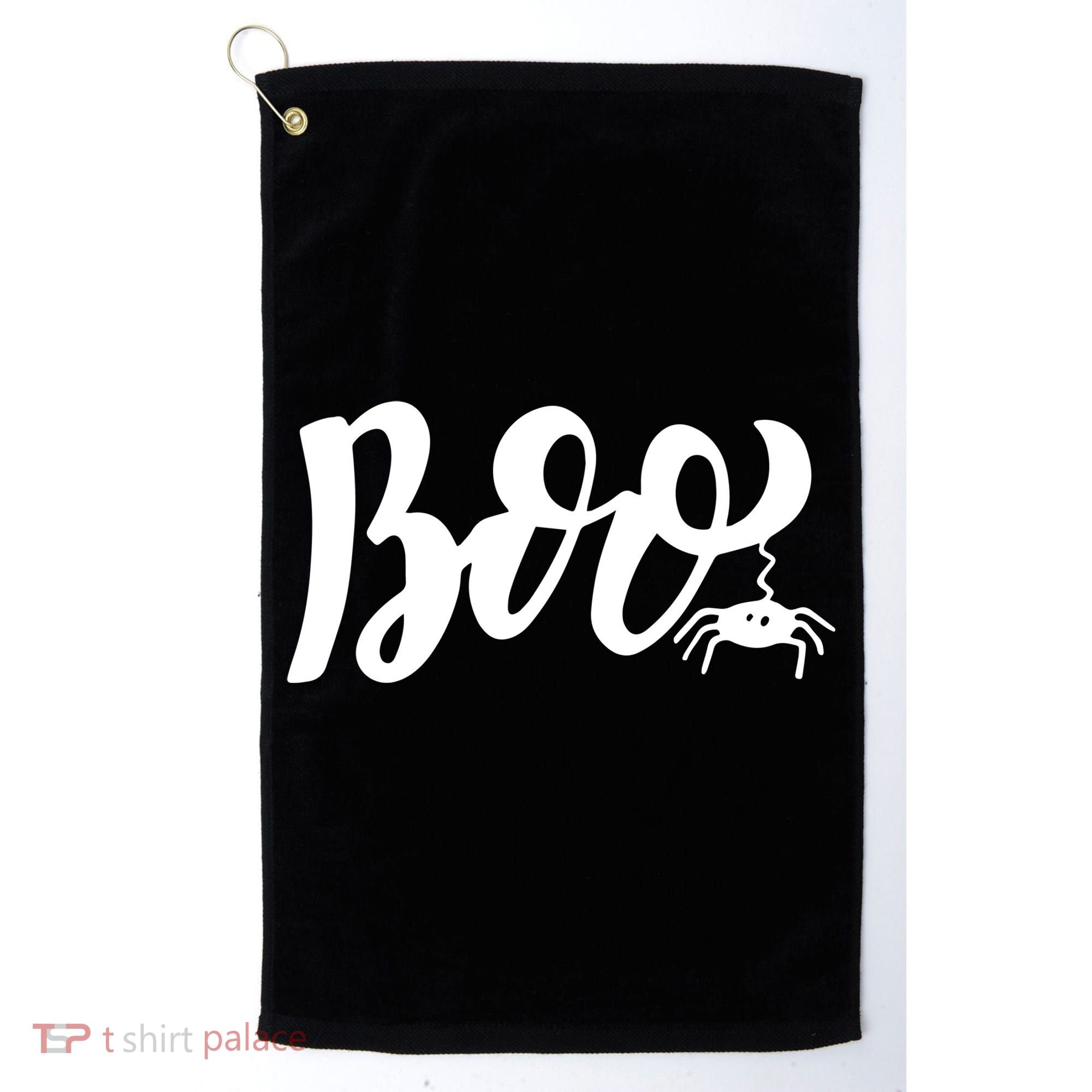 Boo Cut Spider Halloween Golf Towel
