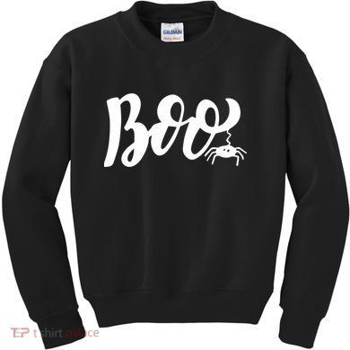 Boo Cut Spider Halloween Kids Sweatshirt