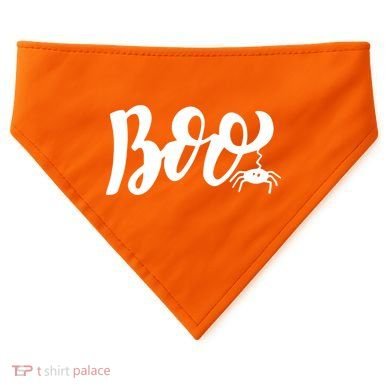 Boo Cut Spider Halloween USA-Made Doggie Bandana