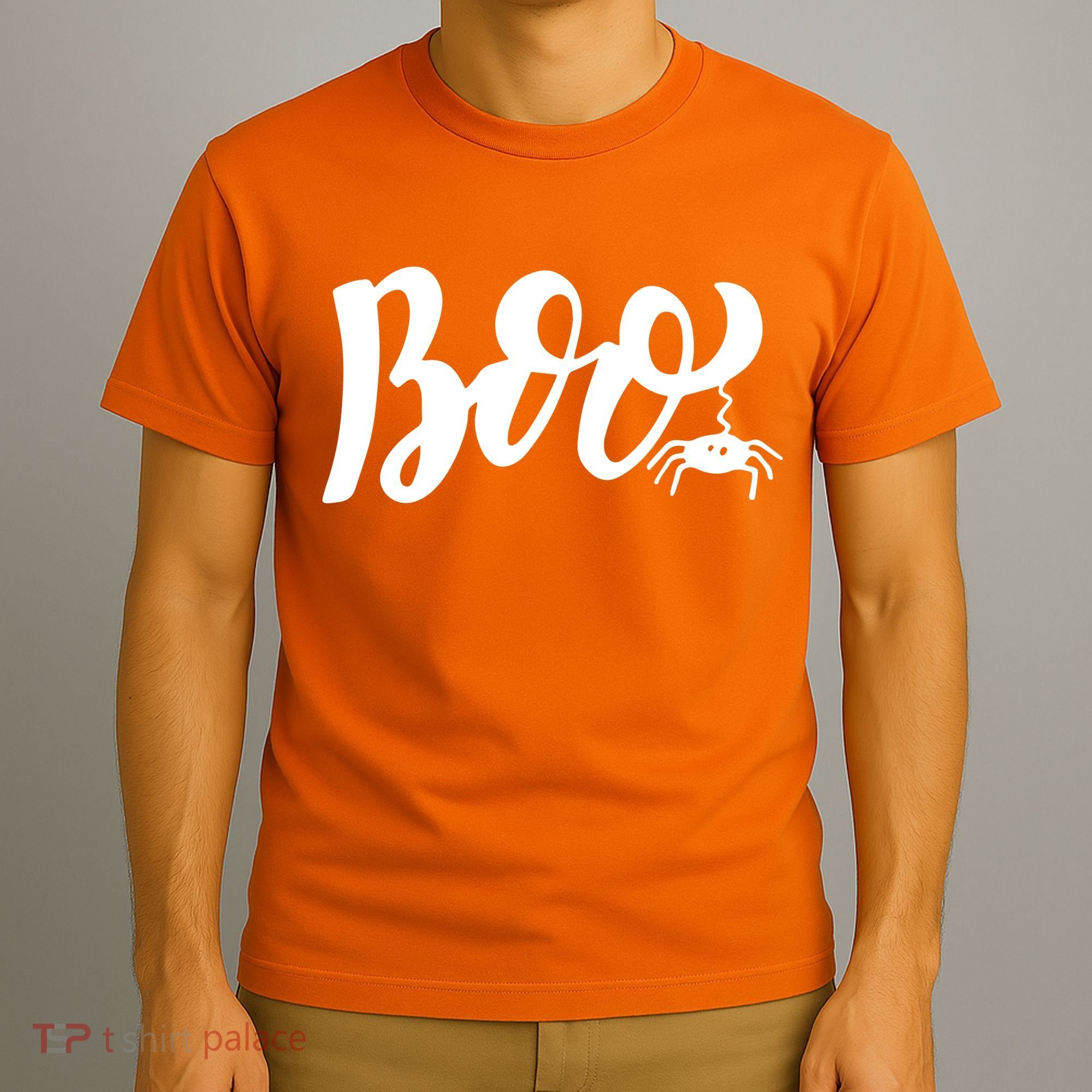 Boo Cut Spider Halloween T-Shirt