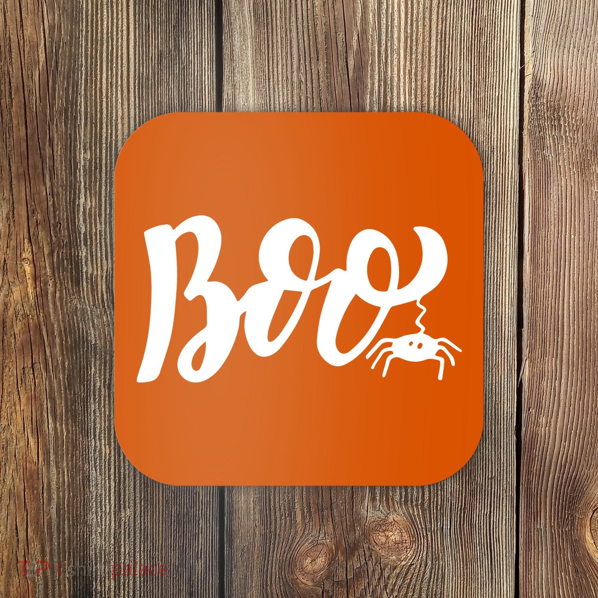 Boo Cut Spider Halloween Coaster