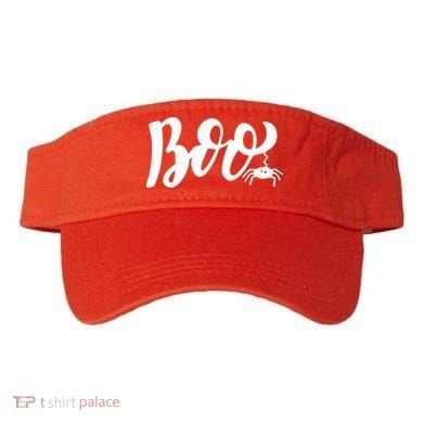 Boo Cut Spider Halloween Visor