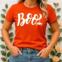 Boo Cut Spider Halloween Women's T-Shirt thumb 2