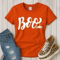 Boo Cut Spider Halloween Women's T-Shirt thumb 3