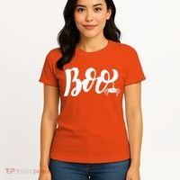Boo Cut Spider Halloween Women's T-Shirt thumb 4