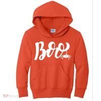 Boo Cut Spider Halloween Kids Hoodie thumb 0