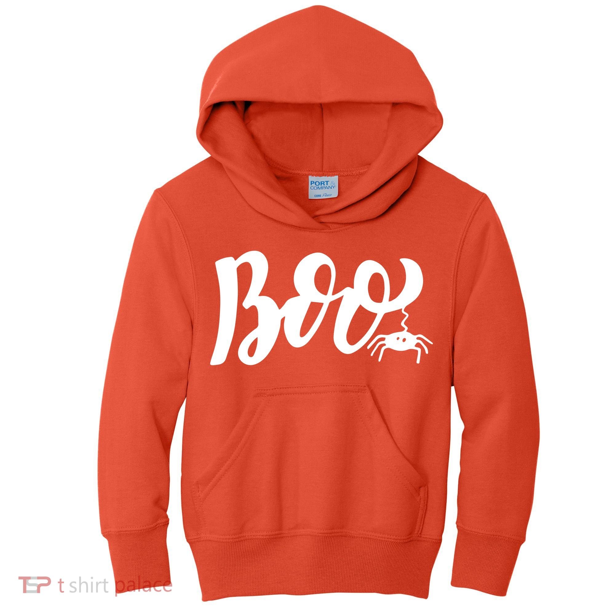 Boo Cut Spider Halloween Kids Hoodie