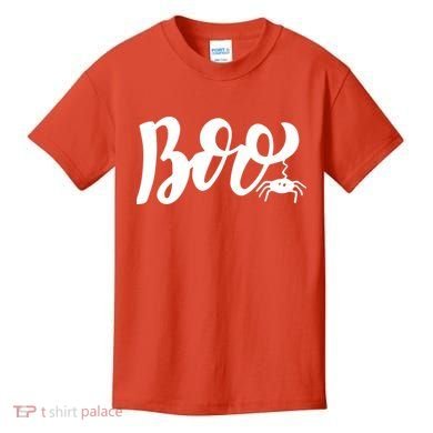Boo Cut Spider Halloween Kids T-Shirt
