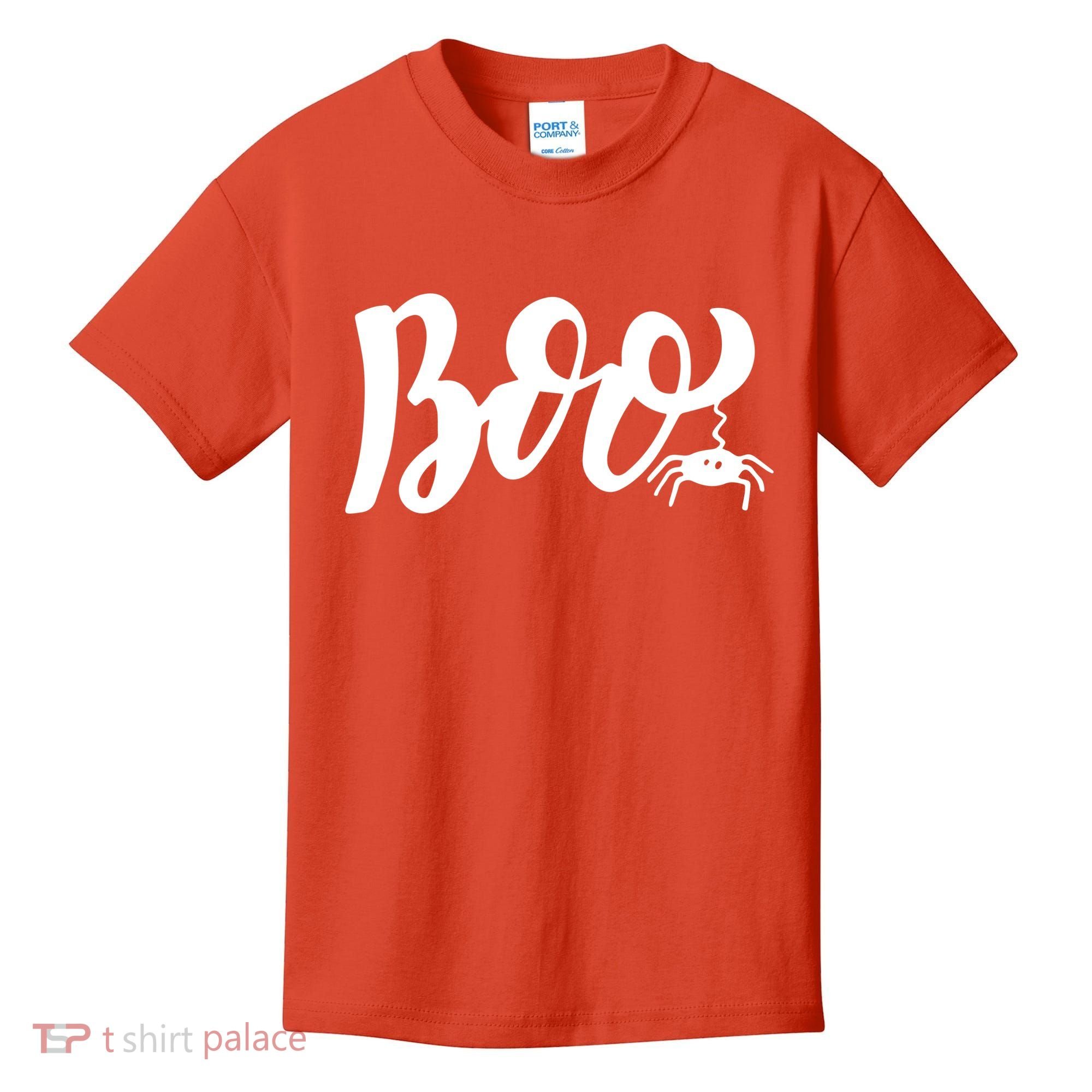 Boo Cut Spider Halloween Kids T-Shirt