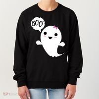 Boo Cute Halloween Girl Ghost Women's Sweatshirt thumb 0
