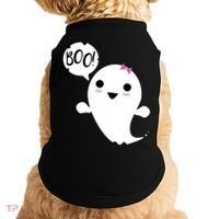 Boo Cute Halloween Girl Ghost Doggie Tank thumb 0