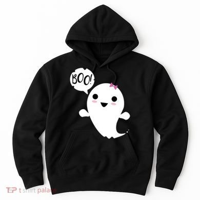 Boo Cute Halloween Girl Ghost Hoodie