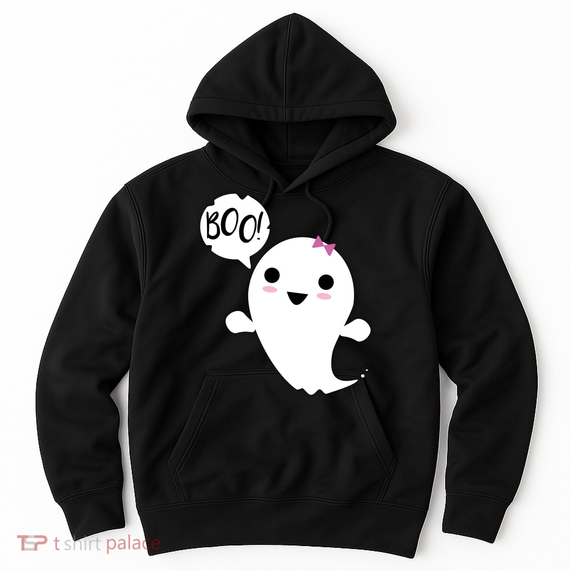 Boo Cute Halloween Girl Ghost Hoodie