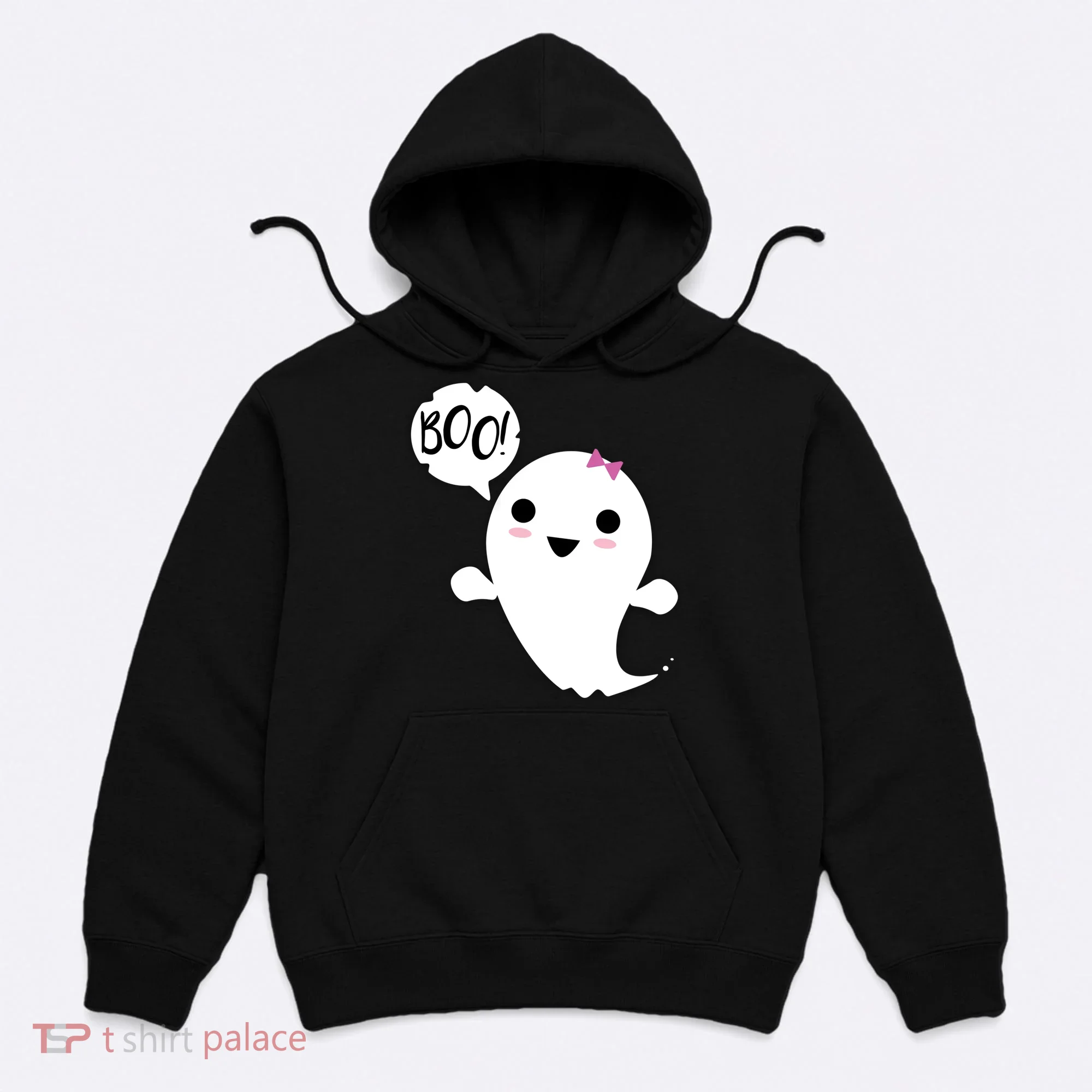 Boo Cute Halloween Girl Ghost Hoodie