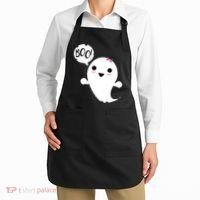 Boo Cute Halloween Girl Ghost Apron thumb 2