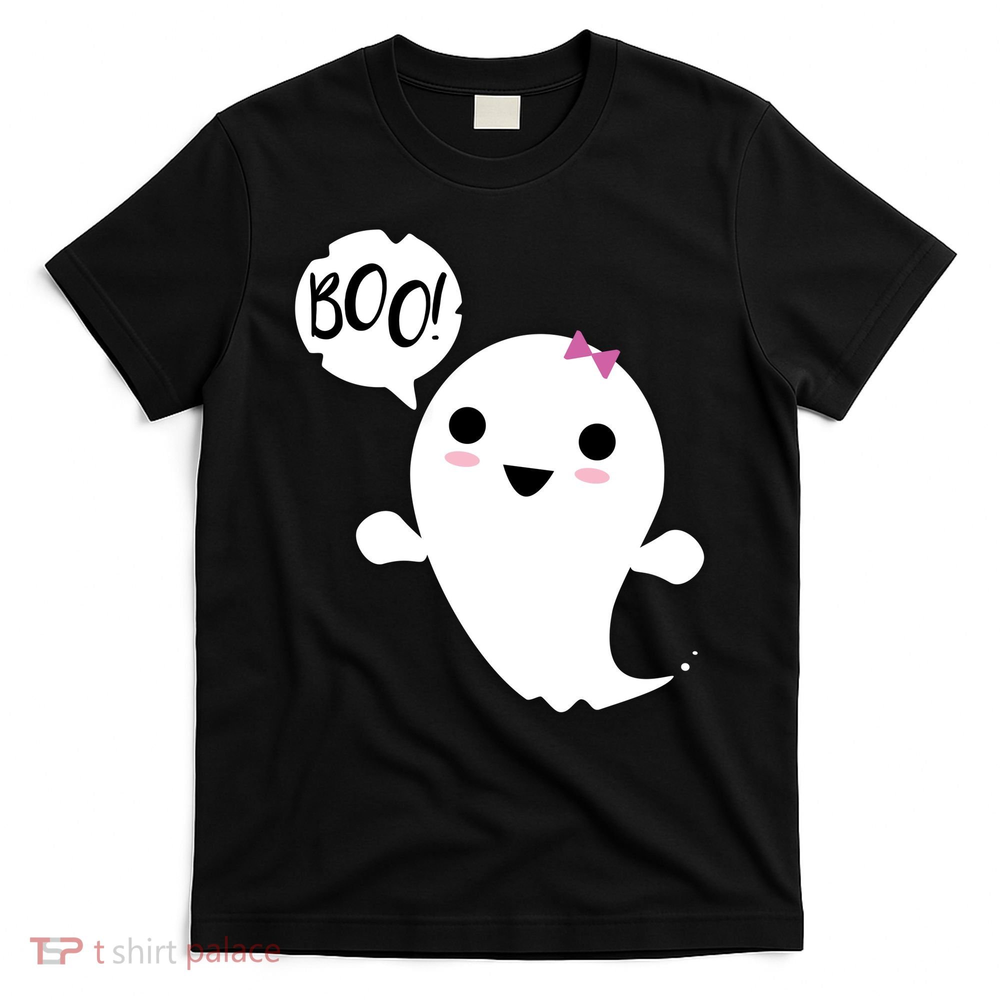 Boo Cute Halloween Girl Ghost T-Shirt
