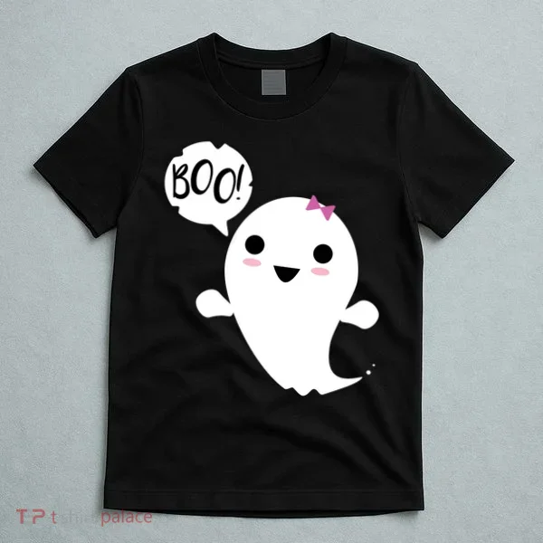 Boo Cute Halloween Girl Ghost T-Shirt