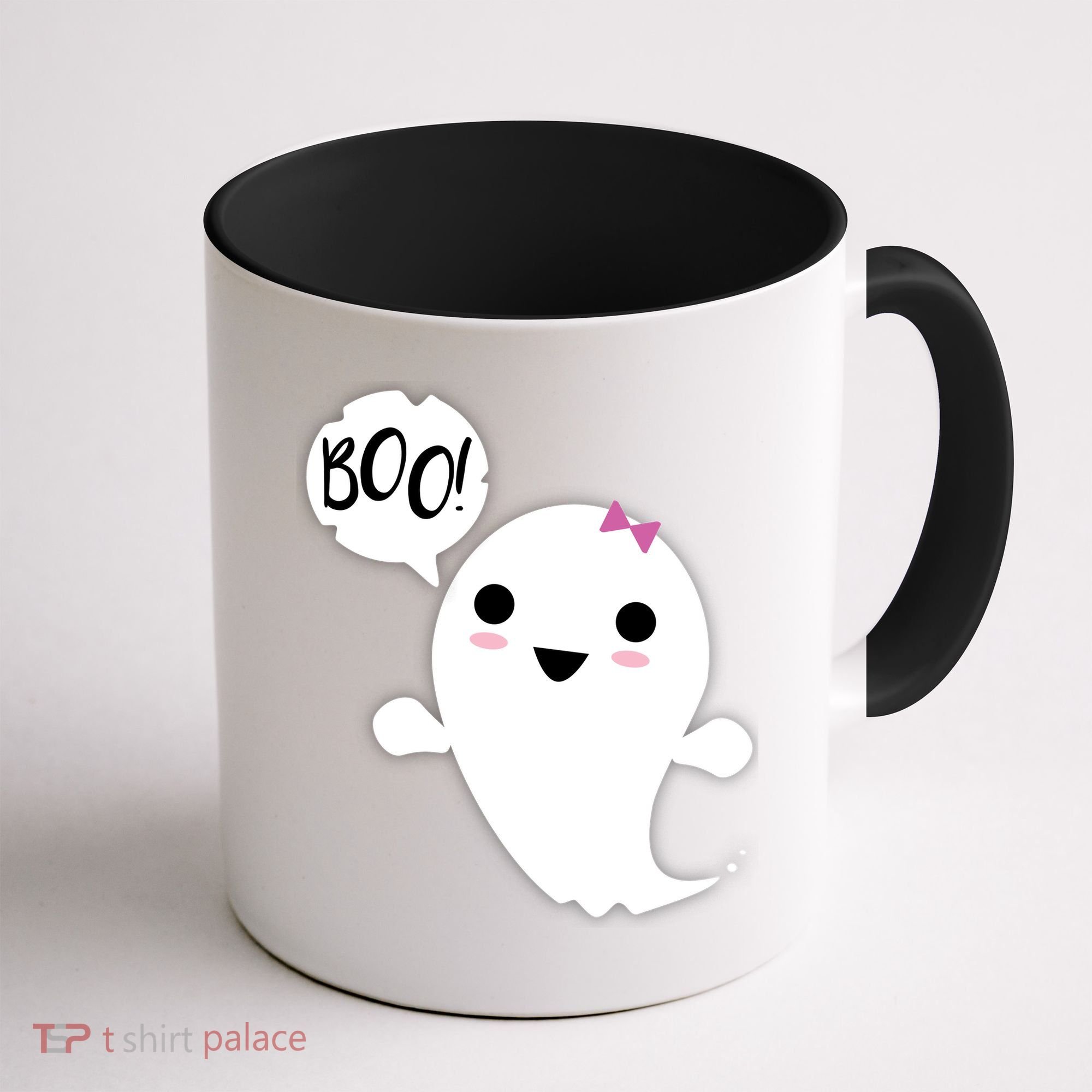 Boo Cute Halloween Girl Ghost Coffee Mug